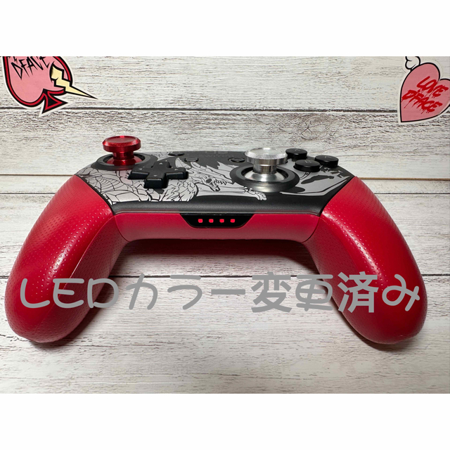 【純正品カスタム品】switch proモンハン＋ゼノブレイド超美品 1