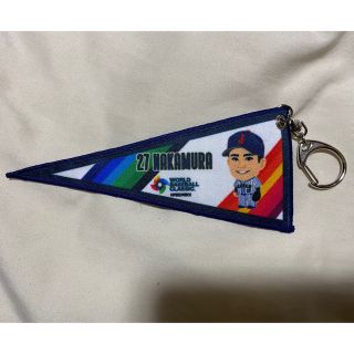 トウキョウヤクルトスワローズ(東京ヤクルトスワローズ)のWBC 侍ジャパン　シークレット　イラスト　ペナント　キーホルダー(応援グッズ)