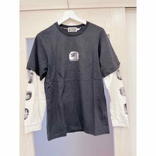 アベイシングエイプ(A BATHING APE)のBAPE レイヤードロンT Mサイズ(Tシャツ/カットソー(七分/長袖))