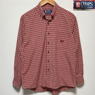 ポロラルフローレン(POLO RALPH LAUREN)のCHAPS ラルフローレン チェックシャツ 月桂樹 ヴィンテージ 美品 タータン(シャツ)