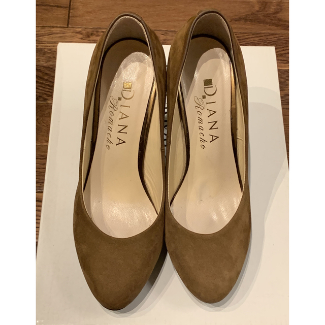 DIANA Romache(ダイアナロマーシュ)のダイアナロマーシュ 銀座ダイアナ ブラウン　パンプス サイズ22 美品 レディースの靴/シューズ(ハイヒール/パンプス)の商品写真