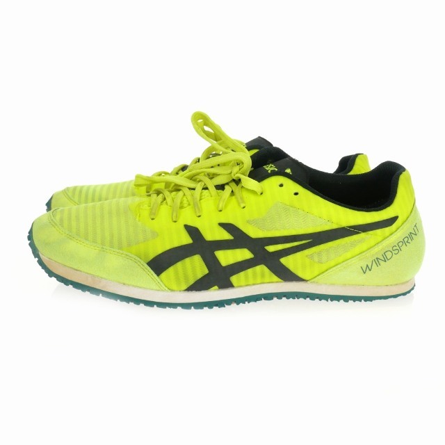 asics(アシックス)のアシックス asics ランニングシューズ スニーカー 25.5㎝ 黄 メンズの靴/シューズ(スニーカー)の商品写真