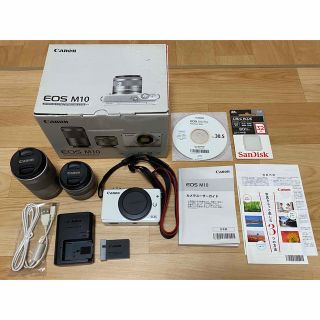 キヤノン(Canon)のカメラ Canon EOS M10 Wズームキット WH(ミラーレス一眼)