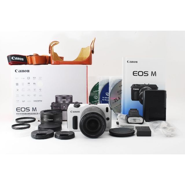 美品】キャノン Canon EOS M ダブルレンズキット ≪元箱付≫ 激安通販