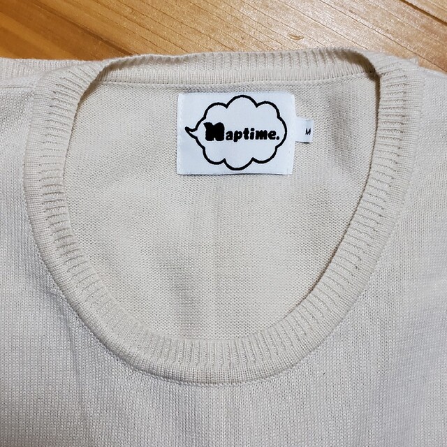 Naptime  ロゴ刺繍ニット アイボリー M レディースのトップス(ニット/セーター)の商品写真