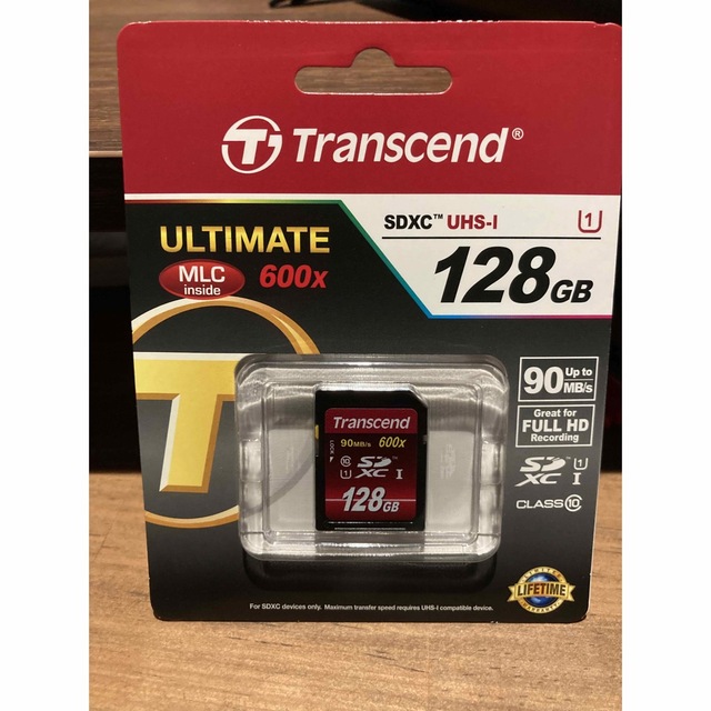 Transcend(トランセンド)のSDカード128GB Transcend SDHCカード スマホ/家電/カメラのPC/タブレット(PC周辺機器)の商品写真