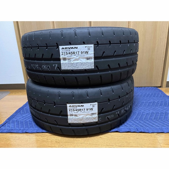 送料&加工料込 【未使用品】YOKOHAMA ADVAN A052 215/45R17 2本 scan.cr