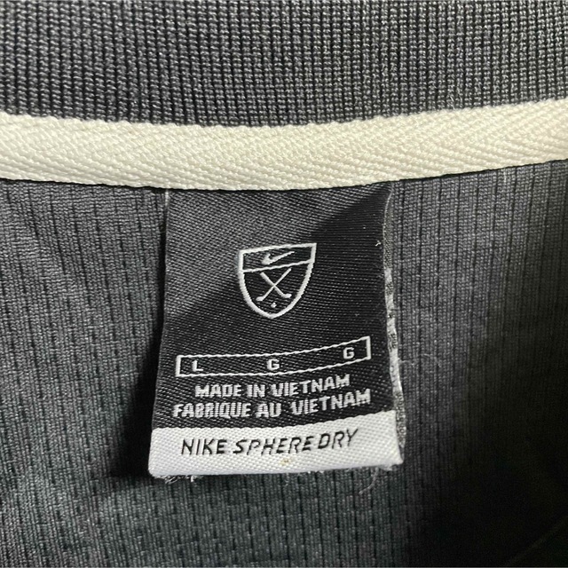 NIKE(ナイキ)のナイキゴルフ　半袖ポロシャツ　ドライシャツ　刺繍ロゴ　メンズLサイズ メンズのトップス(ポロシャツ)の商品写真