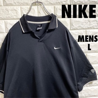 ナイキ(NIKE)のナイキゴルフ　半袖ポロシャツ　ドライシャツ　刺繍ロゴ　メンズLサイズ(ポロシャツ)
