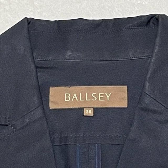 Ballsey(ボールジィ)の293Tomorrowland BALLSEY コート 絹 38 ネイビー レディースのジャケット/アウター(トレンチコート)の商品写真