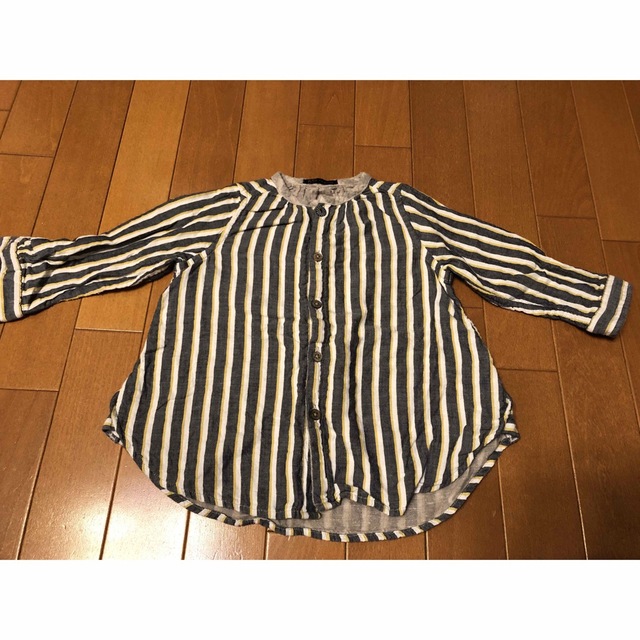 FITH(フィス)のFITH ストライプ　シャツ　Mサイズ キッズ/ベビー/マタニティのキッズ服男の子用(90cm~)(ブラウス)の商品写真