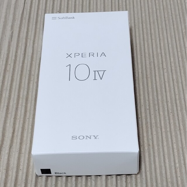 スマートフォン/携帯電話新品 未使用 SONY XPERIA 10 IV A202SO ブラック