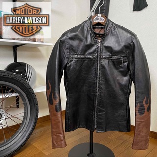 ハーレーダビッドソン(Harley Davidson)の70's AMF期 Harley-Davidson レザージャケット サイズ不明(装備/装具)