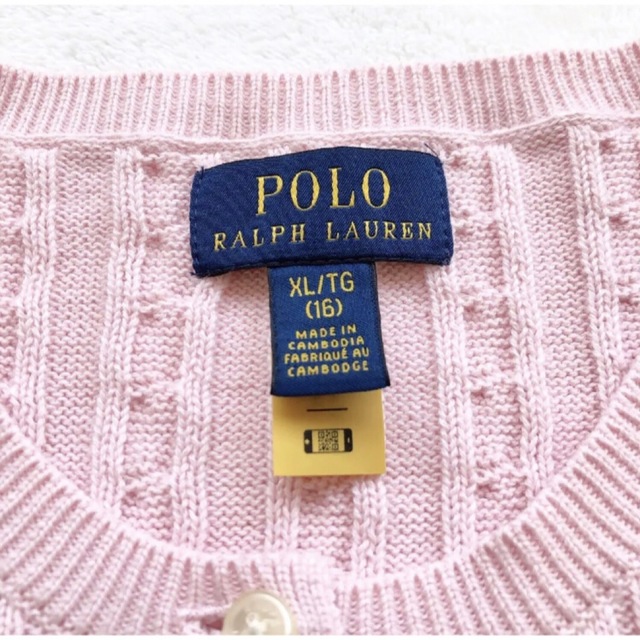 RALPH ラルフローレン ケーブル ニット カーディガン ベビー ピンク
