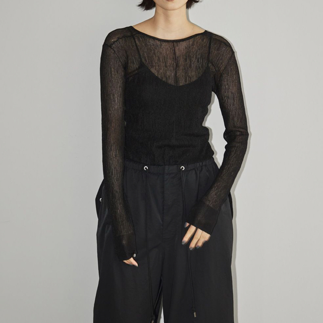 todayful  Slit Sheer Knit