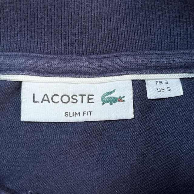 LACOSTE(ラコステ)の83j LACOSTE 鹿の子半袖ポロシャツ SLIMFIT 白ワニ ラコステ メンズのトップス(ポロシャツ)の商品写真