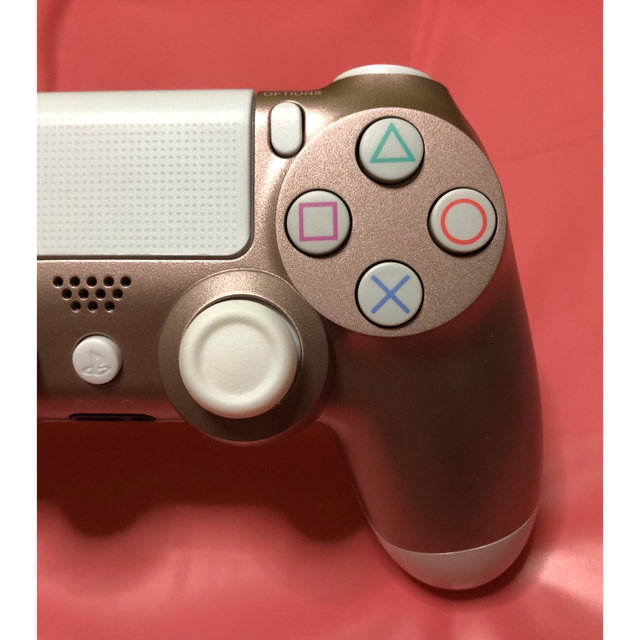 PlayStation4(プレイステーション4)のPS4コントローラー　純正品　ローズゴールドカスタム　ZCT2J  動作確認済 エンタメ/ホビーのゲームソフト/ゲーム機本体(その他)の商品写真