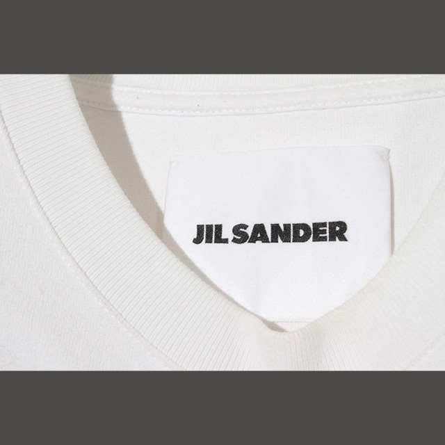 JIL SANDER ジルサンダー クロッシェパッチ 半袖Tシャツ M ホワイト