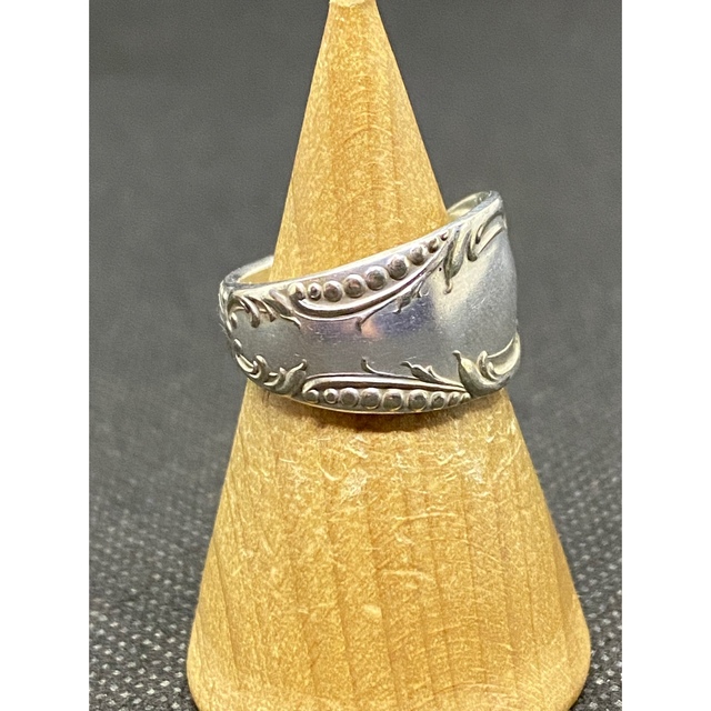 アンティーク リング スプーンリング 9号 調節可 アメリカ 民族 3879 メンズのアクセサリー(リング(指輪))の商品写真