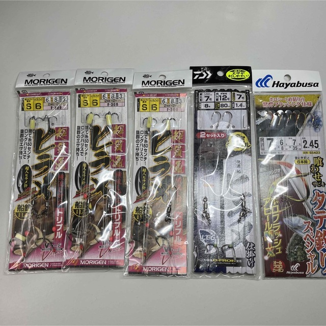 DAIWA(ダイワ)の【新品・未開封】船　アジ泳がせ釣り仕掛け　ヒラメ　(もりげん・ダイワ・ハヤブサ) スポーツ/アウトドアのフィッシング(その他)の商品写真