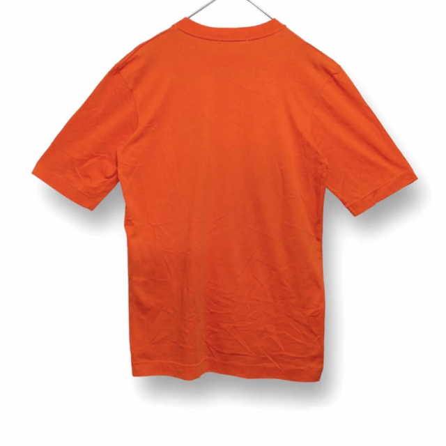 adidas(アディダス)の希少 80S adidas 刺繍ロゴ デサント社 オレンジ Lサイズ メンズのトップス(Tシャツ/カットソー(半袖/袖なし))の商品写真