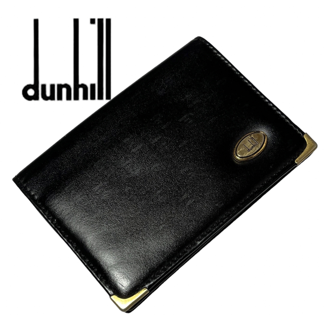 Dunhill(ダンヒル)のダンヒルゴールド金具カードケース名刺入れ男女兼用 メンズのファッション小物(名刺入れ/定期入れ)の商品写真