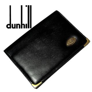 ダンヒル(Dunhill)のダンヒルゴールド金具カードケース名刺入れ男女兼用(名刺入れ/定期入れ)