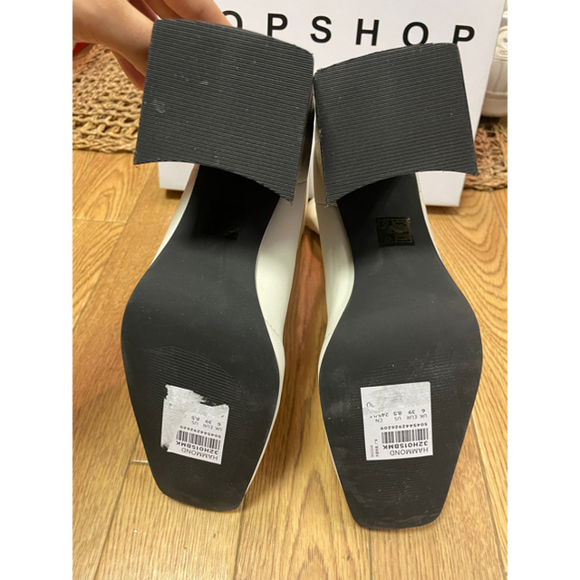 TOPSHOP(トップショップ)の新品未使用TOPSHOP ホワイトブーツ39 レディースの靴/シューズ(ブーツ)の商品写真