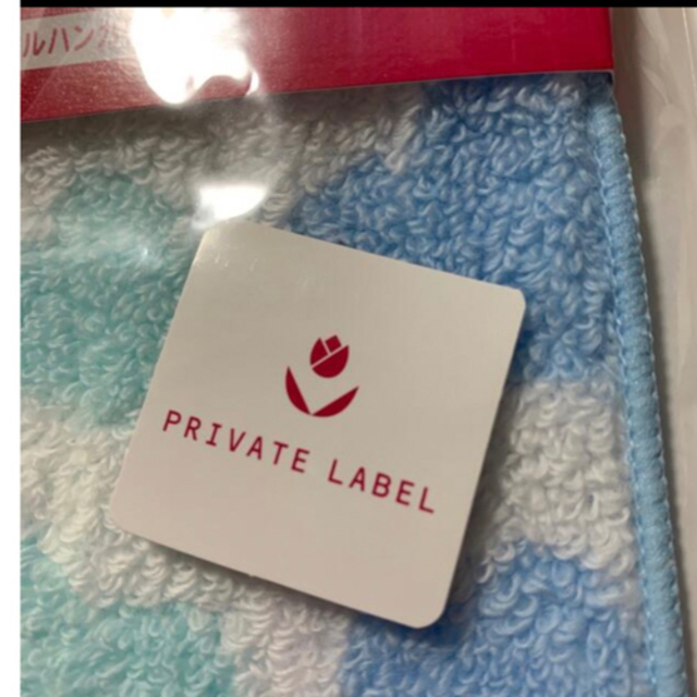 PRIVATE LABEL(プライベートレーベル)のミニハーフタオルハンカチーフ　PRIVATE LABEL エンタメ/ホビーのエンタメ その他(その他)の商品写真