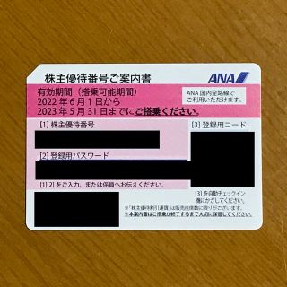 エーエヌエー(ゼンニッポンクウユ)(ANA(全日本空輸))のANA 株主優待券　2枚　有効期間違い(送料込み)(その他)