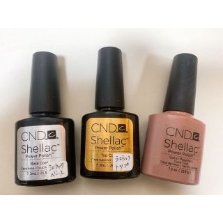 シェラック(SHELLAC)のシェラックネイル3本セット(カラージェル)