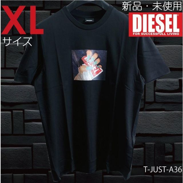 DIESEL(ディーゼル)の【新品】 XL ディーゼル Diesel Tシャツ MAGLIETTA 黒 メンズのトップス(Tシャツ/カットソー(半袖/袖なし))の商品写真
