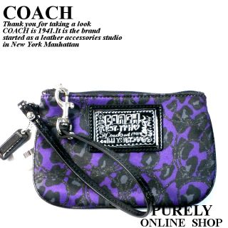 コーチ(COACH)のコーチ デイジー オセロット スモール リストレット ポーチ 小物入れ(ポーチ)