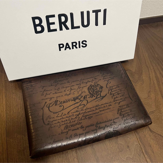 BERLUTI ベルルッティ クラッチ ニノGM スクリット カリグラフィ