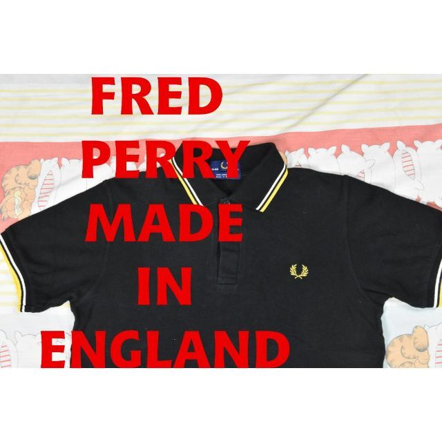 フレッドペリー 英国製 ポロシャツ 12358 黒 FRED PERRY 00