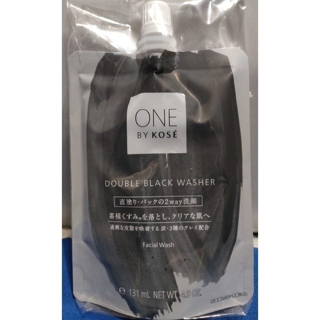 ONE BY KOSE（KOSE）(ワンバイコーセー)のワンバイコーセー ダブル ブラック ウォッシャー(140g) コスメ/美容のスキンケア/基礎化粧品(洗顔料)の商品写真