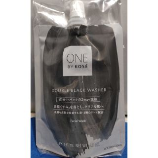 ワンバイコーセー(ONE BY KOSE（KOSE）)のワンバイコーセー ダブル ブラック ウォッシャー(140g)(洗顔料)