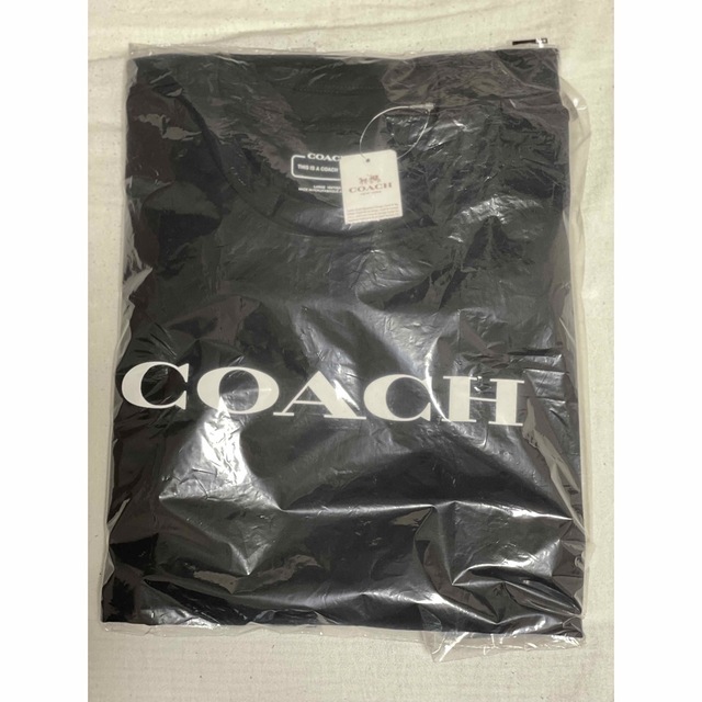 エッセンシャル Tシャツ 黒 COACH コーチ ロゴT 5