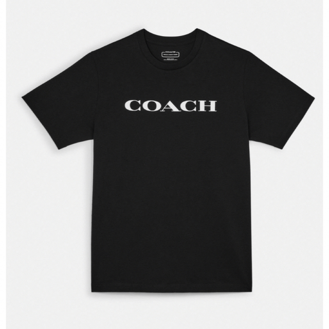 エッセンシャル Tシャツ 黒 COACH コーチ ロゴT