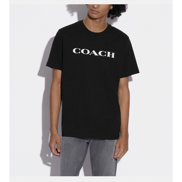 エッセンシャル Tシャツ 黒 COACH コーチ ロゴT 2