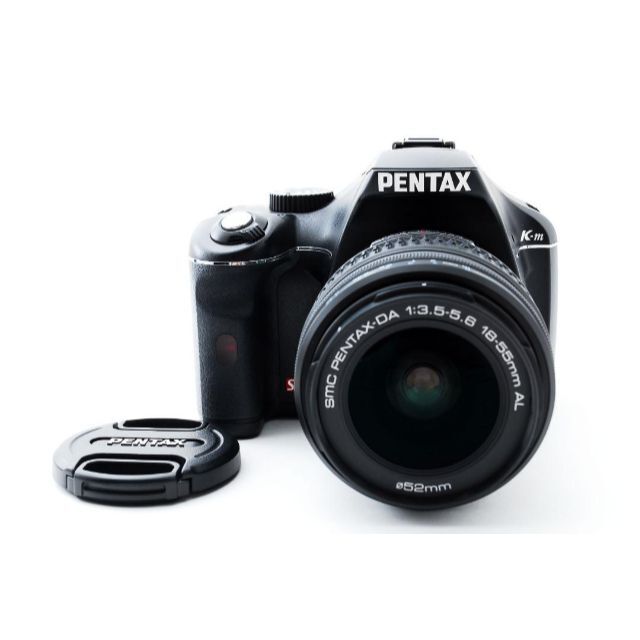 【PENTAX】一眼レフカメラ　K-M　ブラック　標準レンズ　動作確認実施デジタルカメラ