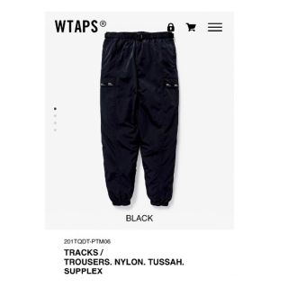 TRACKS / TROUSERS / POLY Sサイズ BLACK