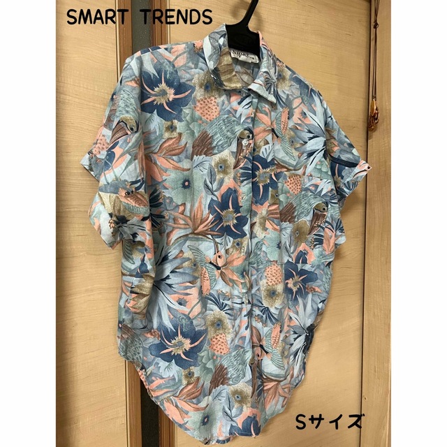 SMART TRENDS トップス　シャツ　ブラウス　総柄　半袖　アロハシャツ