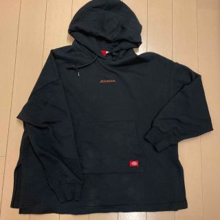 ディッキーズ(Dickies)のDickies☆黒パーカー(チュニック風)(パーカー)