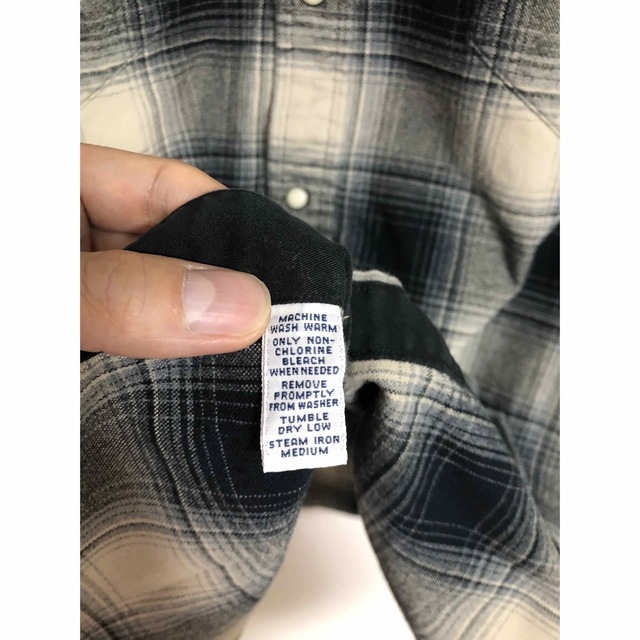 激レア90s オンブレチェックXL ポロ ラルフローレン ウエスタンシャツ