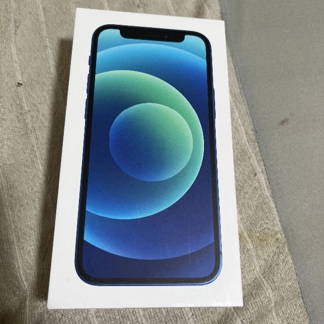 在庫処分・数量限定 iPhone 12 mini ブルー 64 GB ガラスコーティング