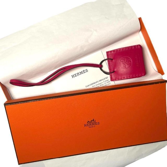 美品✨ HERMES サックオランジュ ローズメキシコ 刻印 バッグチャーム