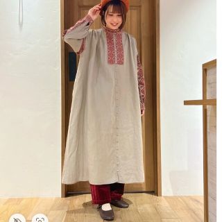 人気デザイナー TSUHARU⋈ アンティーク刺繍ワンピース- 刺繍