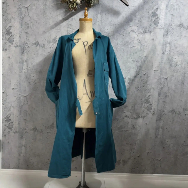 【珍しい！】ユーロワーク　アトリエコート　ショップコート メンズのジャケット/アウター(ステンカラーコート)の商品写真