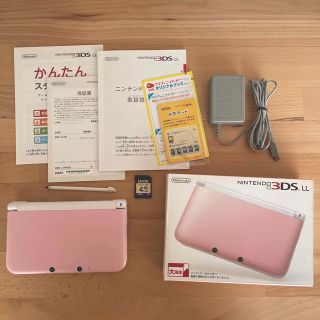 ニンテンドウ(任天堂)のNintendo 3DS  LL 本体ピンク/ホワイト(携帯用ゲーム機本体)